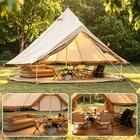 Oxford Bell Tent Yurt Tent Outdoor Glamping Camping Tent Canopy With Stove Jack