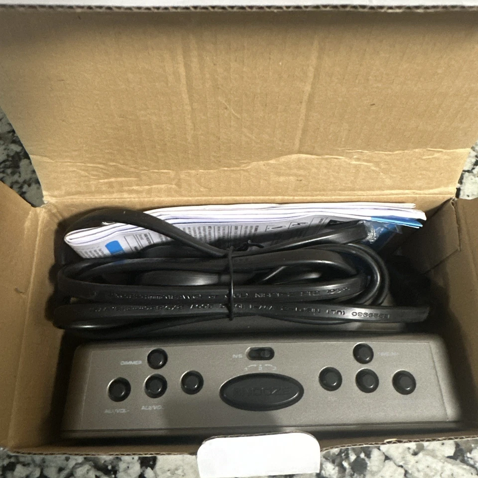 Memorex Digital Alarm Clock AM/FM Radio Soothing Sounds MC6306BKA w/Box - Image 2 of 2