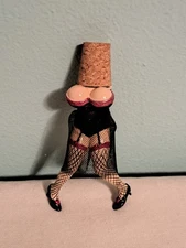 Sexy Lady Wine Cork Bottle Stopper Barware 4.5 Inch