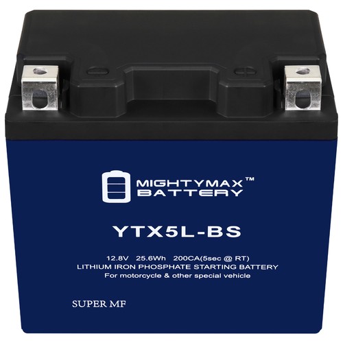 Mighty Max YTX5L-BSLIFEPO4 Lithium, Replaces Arctic Cat 90 Alterra 90 17-24 - Picture 3 of 6
