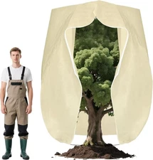 Huge Plant Covers Freeze Protection 95x80in 2 Pack Thick Frost Cloth with Zipper