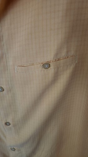 Woolrich Shirt Mens XL Color Butter Regular Fit Short Sleeves - Picture 2 of 9
