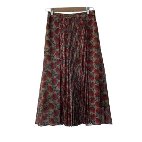 Auth VIVIENNE TAM - Beige Red Multi Women's Skirt