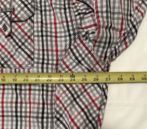 Camicia uomo Coogi 4XL manica lunga con bottoni ricamata verità o coraggio corridori - Foto 10 di 10