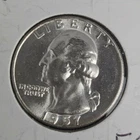 1957 Washington Quarter TYPE B REVERSE FS-901 BU Uncirculated 90% Silver Coin