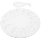 Compartment Appetizer Tray Conch Plate French Escargot Dish Seafood Tools Set