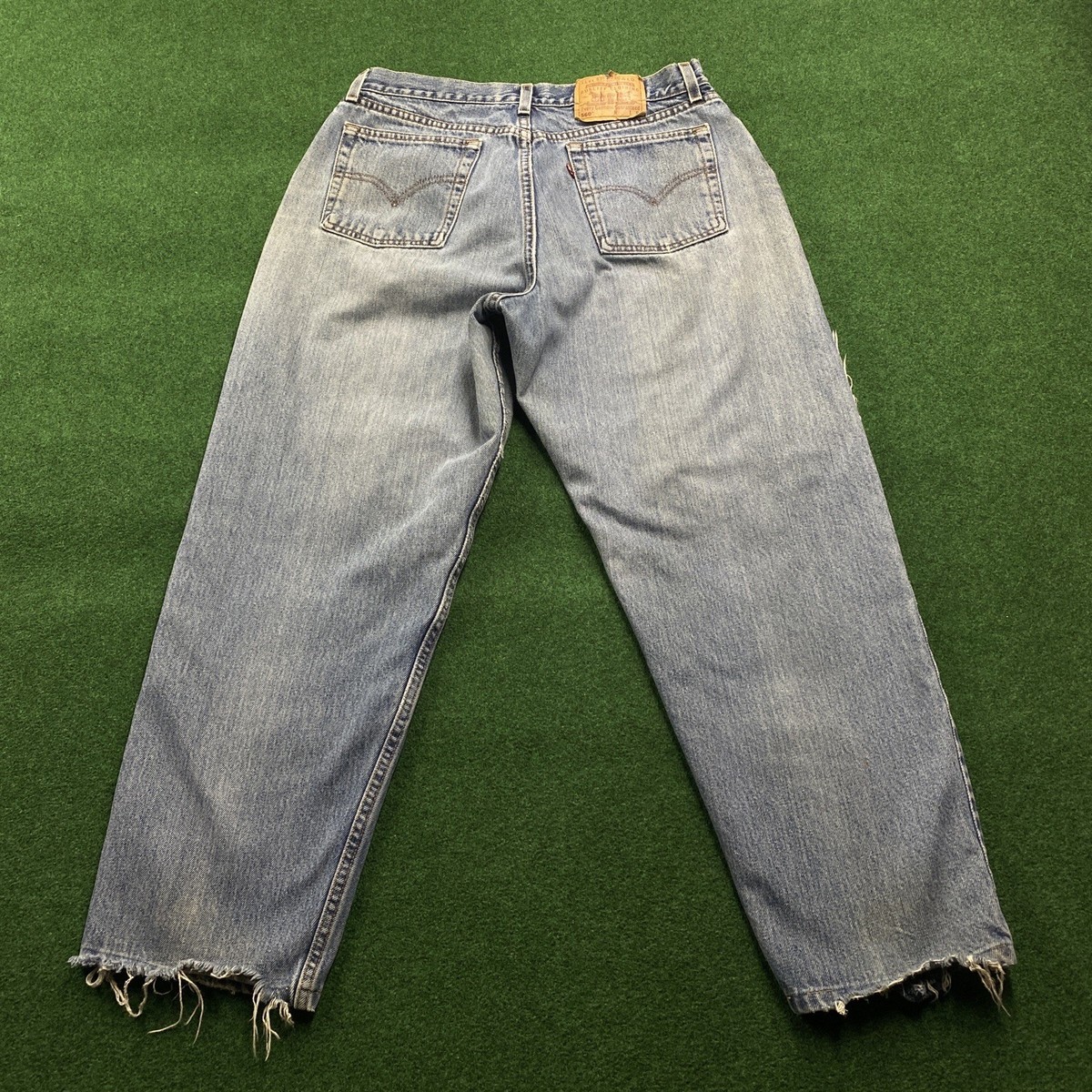 入手困難 90s Levi's 560 W32 L00 made in USA Vintage Levis 560 Jeans Mens 32 Blue Denim 90S Distressed