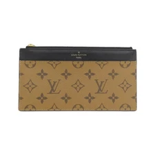 Authentic LOUIS VUITTON Monogram reverse Slim Purse M80390 Wallet  #260-007-4...