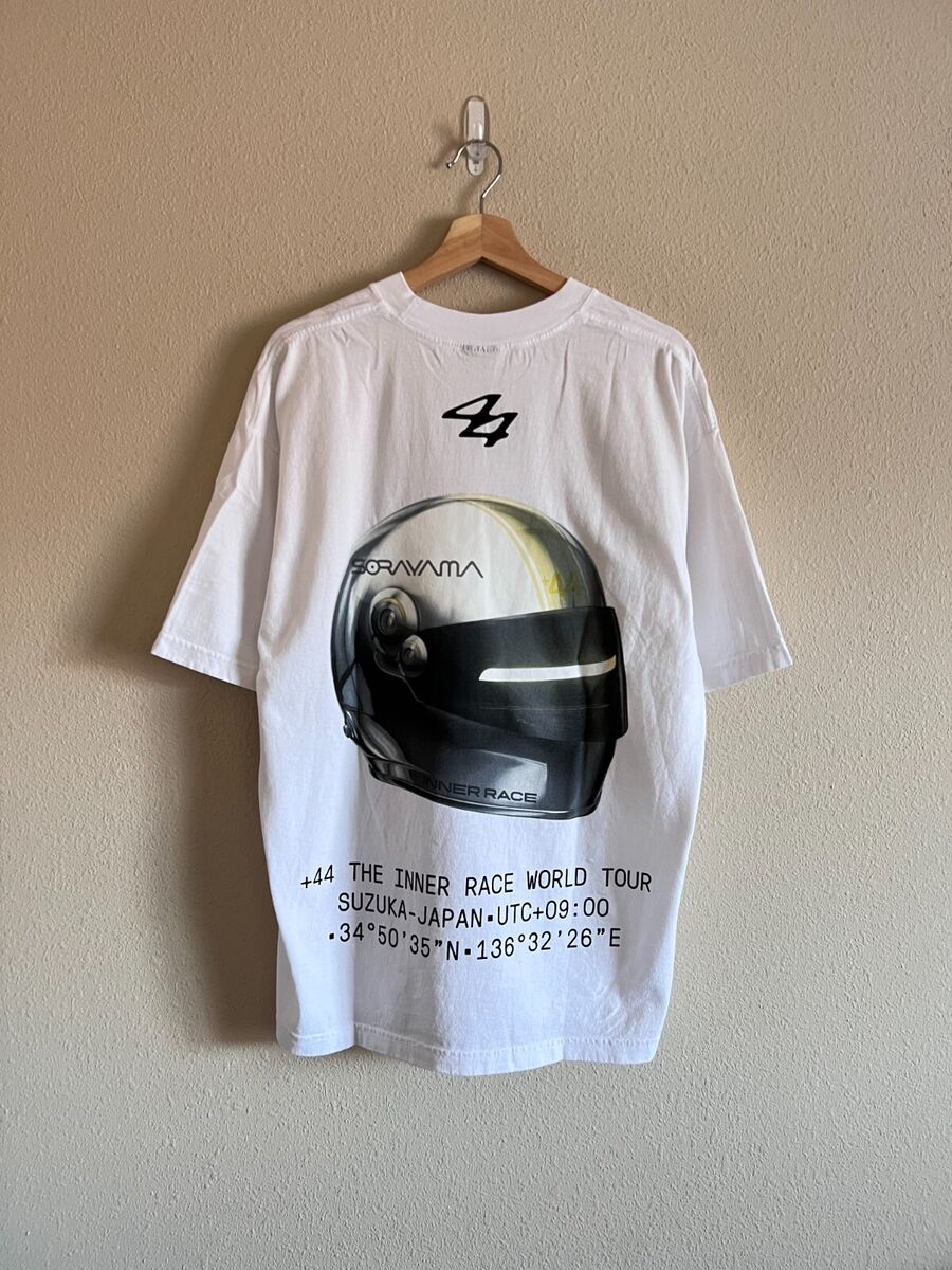 Lewis Hamilton +44 x Sorayama Helmet Tee - Size XL - White Lewis Hamilton +44 x Sorayama Helmet Tee - Size XL - White