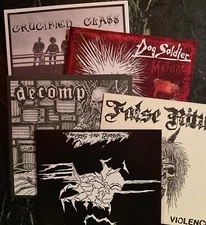 Punk 7" lot portland decomp dog soldier  crust dbeat pdx hardcore