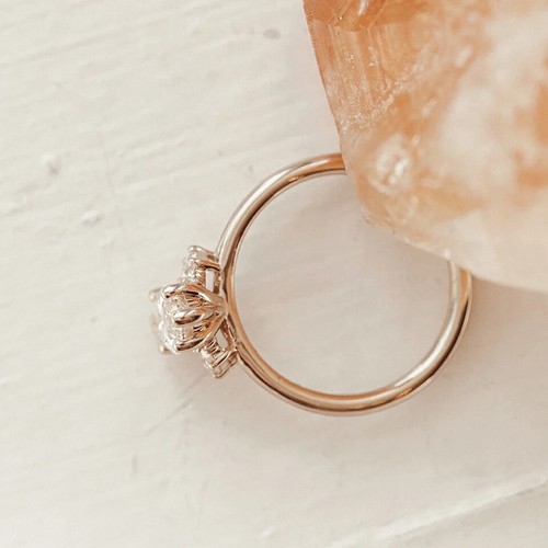14k Yellow Gold Diamond Wedding Ring Marquise Cut 1.25Ct IGI Certified Lab Grown - Picture 5 of 9