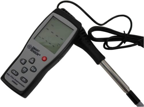 Termoanemometro a filo caldo misuratore velocità del vento velocità flusso d'aria 0,0-30 M/S con USB - Foto 4 di 12