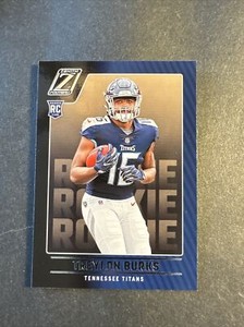 2022 Panini Zenith Rookie Card RC #112 Treylon Burks Tennessee Titans