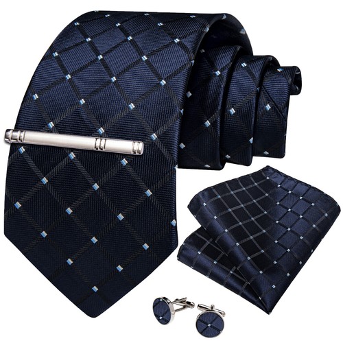 Mens Silk Tie Paisley Floral Solid Necktie Classic Wedding Party Formal Ties 4pc - Picture 242 of 262