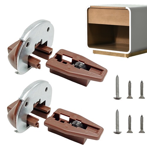 Drawer Guide Kit Drawer Replacement Parts Drawer Rails Repair Kit Slides Guides - Picture 6 of 15
