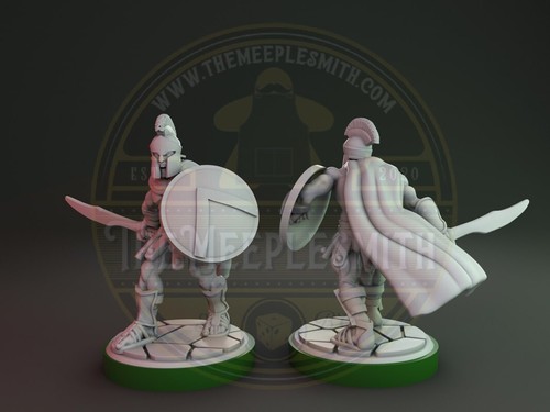 Spartan soldiers with sword for tabletop and wargames - Picture 11 of 16