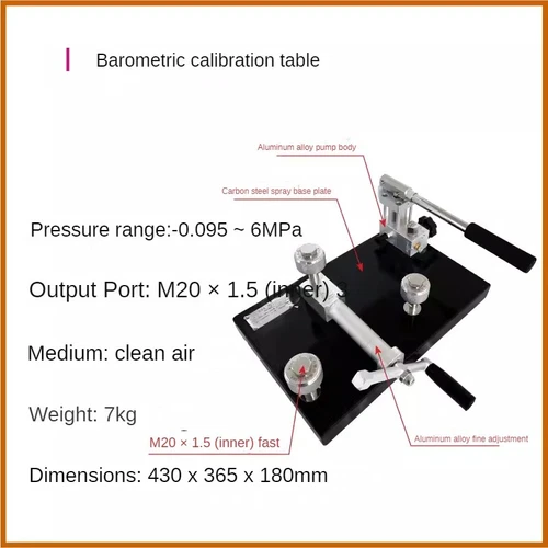 Portable Gas Pressure Pump Handheld Gas Pressure Source Calibration Station - Picture 16 of 27