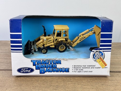 Ertl #885 Die-Cast Ford Tractor-Loader-Backhoe 1/64 Scale New 1987 (B58) - Picture 1 of 12