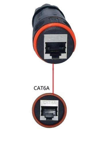 IP68 2 Acopladores RJ45 Impermeable Extensor Ethernet Hembra Exterior Adaptador CAT6A - Imagen 8 de 12