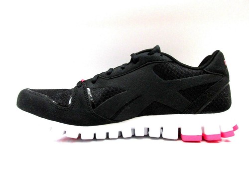 Classic Reebok Realflex J93607 Femmes Toile Runner Noir Baskets HB8Aq5Onx