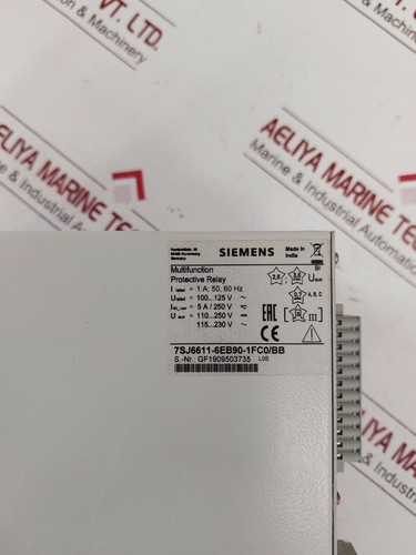 Relais De Protection Multifonctionnel Siemens Siprotec 7SJ6611-6EB90-1FC0/BB - Picture 7 of 7