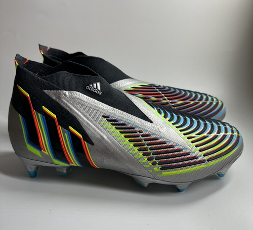 adidas Men’s 8.5/Women’s 9.5 Predator Edge + Soft Ground Soccer Cleats HR1570