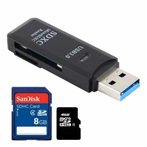 LECTEUR DE CARTE MICRO SD SDHC ADAPTATEUR USB 3.0 CLÉ LECTEUR PC Z237 - Photo 1/9