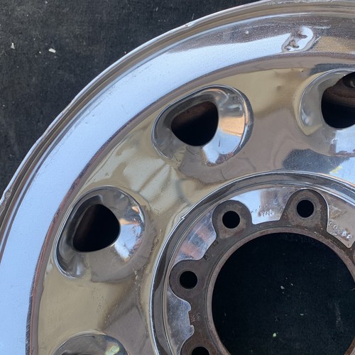 1999 - 2005 FORD F250 F350 SUPER DUTY 16" CHROME STEEL WHEEL RIM FACTORY E2 - Picture 5 of 9