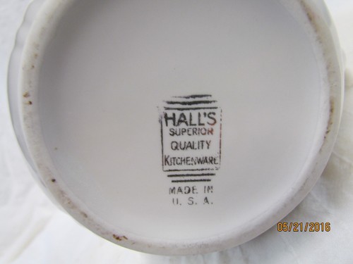 HALL'S HOCHWERTIGES GESCHIRR KRUG USA ~ GOLDRAND ~ ROSA ROSEN - Bild 4 von 7