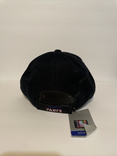 NWT Vintage Reebok Philadelphia 76ers Black Adjustable Hat Wool & Acrylic - Picture 4 of 11