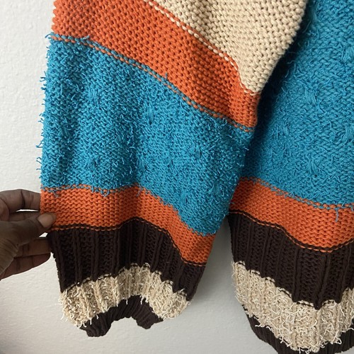 Umgee + Colorblock gestreifter Pullover bunt strukturiert Plus 1XL Freizeit - Bild 5 von 11