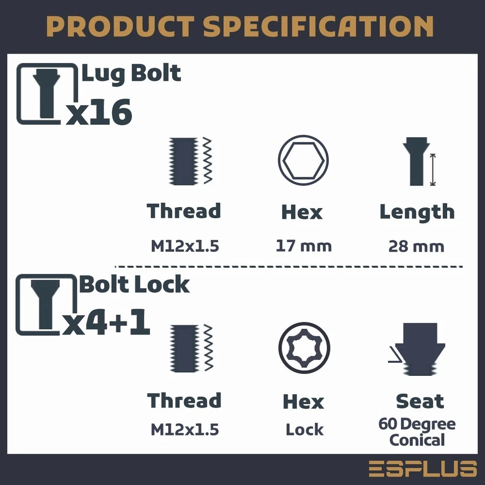 20 piezas bloqueo de rueda negro M12x1.5 vástago de 28 mm apto para modelo más nuevo Lotus/Renault/Suzuki Foto 2 de 4