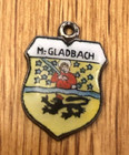 Vintage M Gladbach Enamel Silver Plated Travel Shield Charm — photo 2