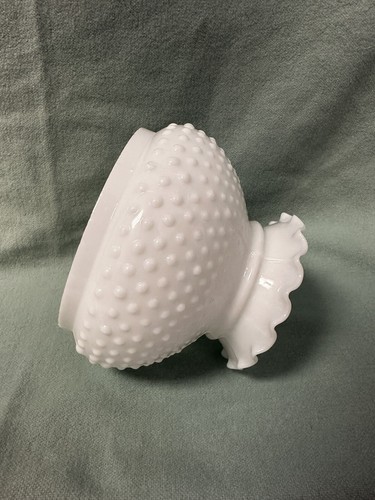 7" MILCHGLAS WEISS KOCHFELD NAGEL STUDENT PETROLEUM ÖL ELEKTRISCHE TISCHLAMPE SCHIRM NOS - Bild 3 von 10