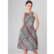 Oscar de la renta glen plaid dress SIZE 6