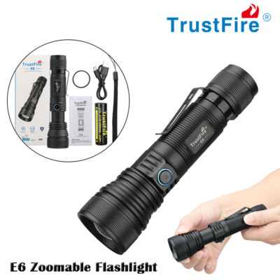 Trustfire Zoombar 1500LM Magnetisch LED Taschenlampe Wiederaufladbar 550M Lampe