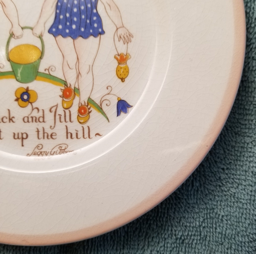 Vintage W. R. Midwinter China - Peggy Gibbons Jack and Jill - Plate-England - Picture 4 of 13