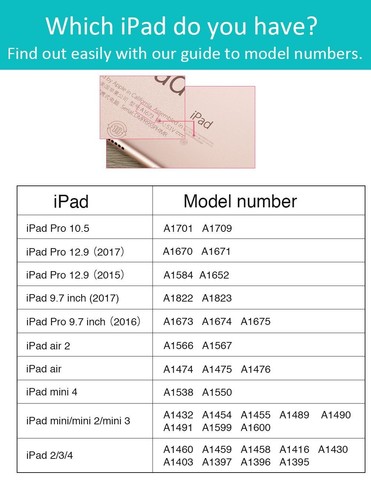 iPad 9.7 2017 , 10.5" , Pro 9.7 2016 , Mini 4 3 2 1 , iPad 4 3 2 , Air 1 2 Cases - Picture 63 of 299