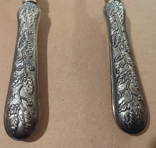 GODINGER SILVER ART Co. Utensils Salad Serving Spoon & Fork Tree Leaf Design 11" - Picture 5 of 11