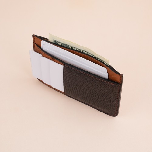 Epsom Leather Card Holder Wallet Slim, Leather Card Holder Men Women - Picture 16 of 42