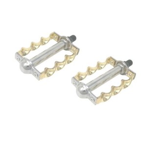 NEW Lowrider Double Flat Twisted Bicycle Pedals Chrome 1//2/" Beach Cruiser Bike