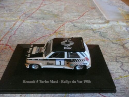 Renault 5 Turbo Maxi No. 1 Rallye du Var 1986 Chatriot ELIGOR 1/43 on base