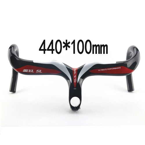 Integrated Carbon Bicycle Handlebar Road Race Bike Drop Bar 28.6mm 400/420/440mm - Picture 46 of 48