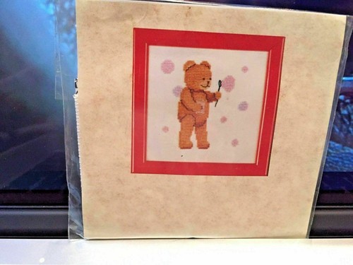 Kreuzstich-Set: Bubbles Teddybär-Set (Elizabeth Stuart) (13 cm) - Bild 1 von 2