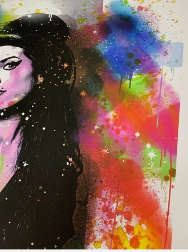 UK artist Chris Boyle ltd ed signed OOP giclee art print Amy Winehouse #4/50 - Picture 5 of 5