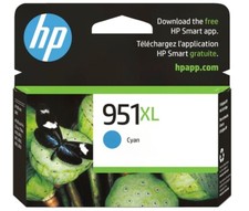 HP 951XL High Yield Cyan Original Ink Cartridge, CN046AN#140 NEW AND GENUINE