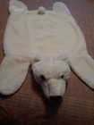 Polar bear faux bearskin rug kids plush
