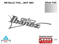 Ibanez Gio Guitar Decal logo Foil Headstock Waterslide Restoration 127s