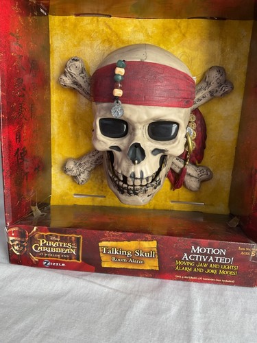 Disney Fluch der Karibik sprechender Totenkopf Zimmer Alarm Neu im Karton - Bild 14 von 14