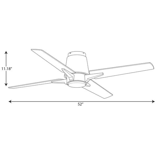 Lindale 52 in. Indoor Architectural Bronze Transitional Ceiling Fan with Remote - Picture 9 of 11